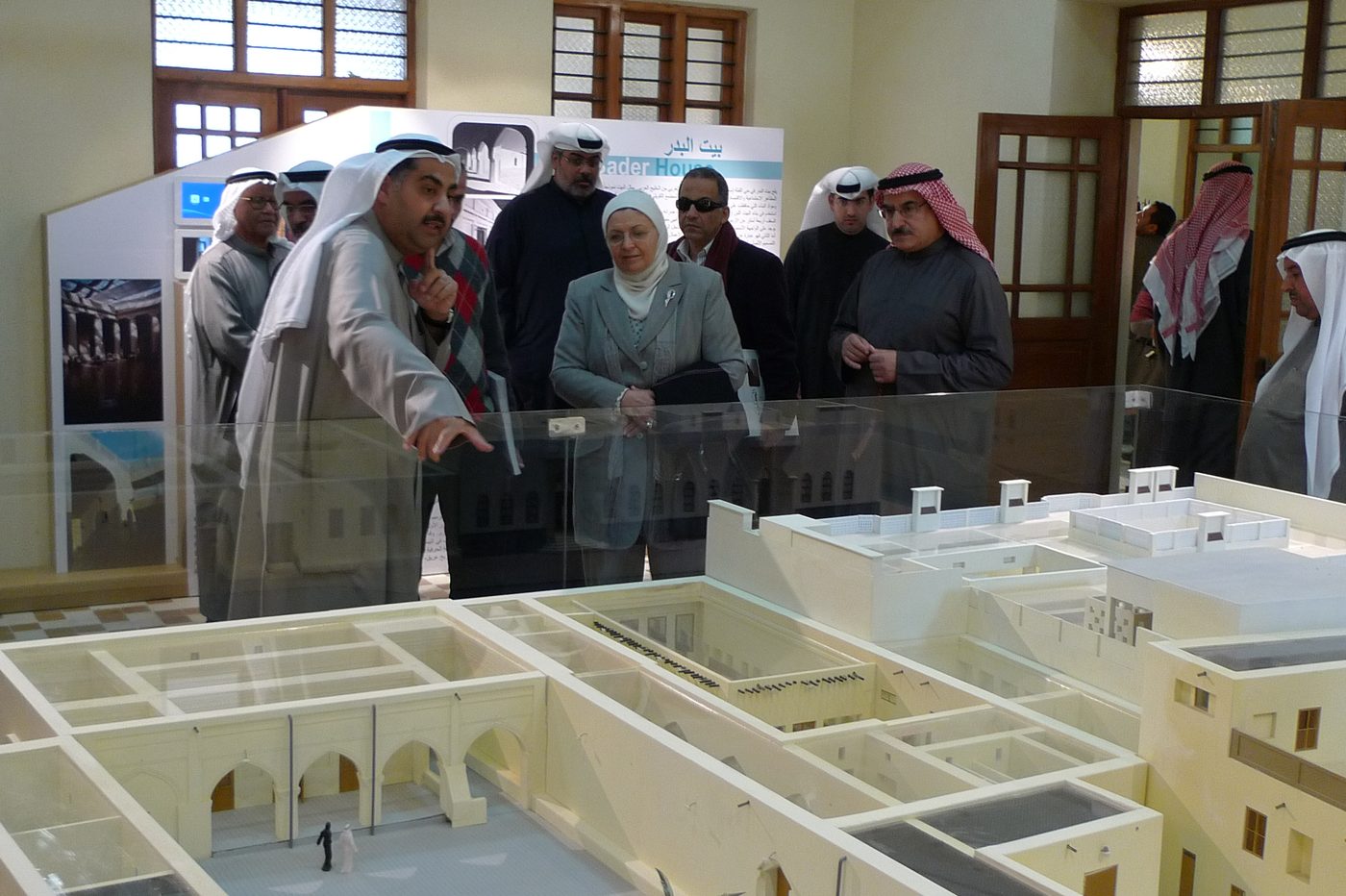Bait Al-Badr model on display at the Kuwait National Museum