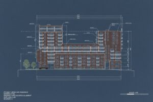 Frame 10 of the contact sheet — the same model rendered as an elevation